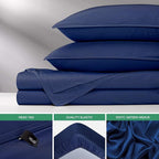 Pure Bamboo Twin Sheets, Genuine 100% Organic Viscose Derived from Bamboo Bed - Image 6