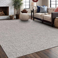 Easy Jute Rug 8x10 Indoor Outdoor Natural Rugs Solid Fiber Rug Woven Area Rug by LenaRug