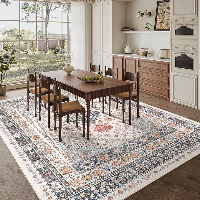 zesthome 8x10 Area Rugs for Living Room, Non-Slip Backing Washable Rugs - Image 8