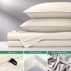 Pure Bamboo California King Sheets, Genuine 100% Organic Viscose Derived from - Image 6