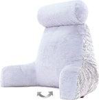 Husband Pillow Medium Rare Baby Arctic Grey Wolf Backrest, 2-Tone Reversible - Image 2