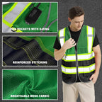 BeautyWill Custom Logo 10/20 Pack Safety Vest Class2 High Visibility Vest - Image 2