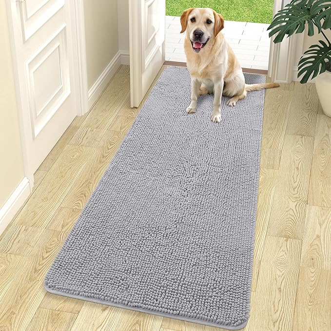 OLANLY Dog Door Mat for Muddy Paws 70x24, Absorbs Moisture and Dirt, Absorbent by OLANLY