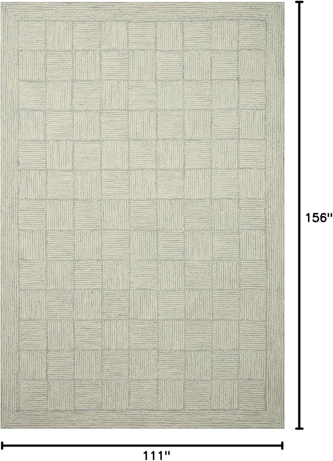 Loloi Chris Loves Julia Francis Collection FRA-03 Silver/Sky 9'-3" x 13' Area - Image 2