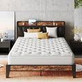 LIKIMIO Full XL Bed Frame, Storage Headboard by LIKIMIO