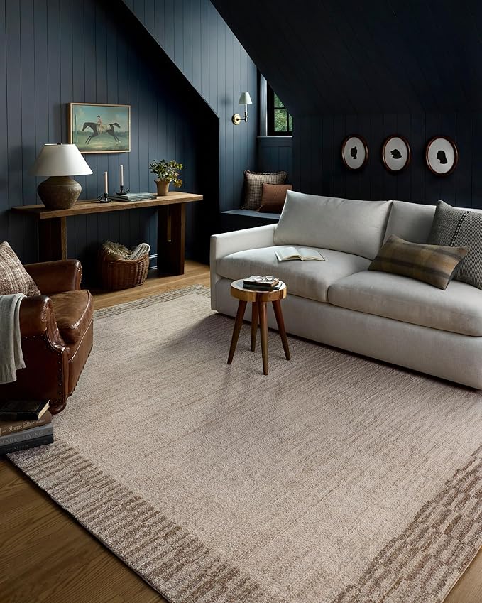 Loloi Chris Loves Julia Calvin Collection CLV-04 Ivory/Pebble 11'-6" x 15'-7" by Loloi