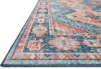 Loloi Skye Collection SKY-03 Turquoise/Terracotta 9'-0" x 12'-0" Area Rug - Image 3