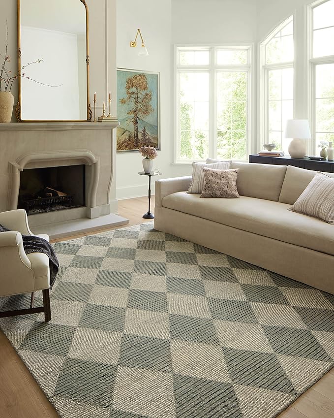 Loloi Chris Loves Julia Francis Collection FRA-01 Spa/Granite 3'-6" x 5'-6" by Loloi
