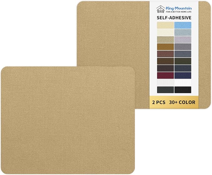 KING MOUNTAIN Canvas Repair Patch 9 x11 Inch 2 Pcs Self-Adhesive Waterproof by ForABetterHomeLife