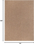 Easy Jute Rug 6x9 Indoor Outdoor Natural Rugs Solid Fiber Rug Woven Area Rug - Image 2