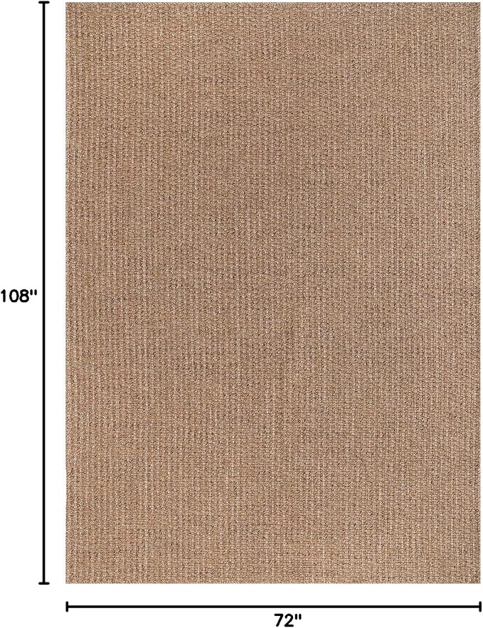 Easy Jute Rug 6x9 Indoor Outdoor Natural Rugs Solid Fiber Rug Woven Area Rug - Image 2