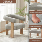 VKNOW Accent Chair Living Room Chair, Modern Upholstered Arm Chair - Image 3