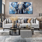 ENTANUB Elephant Wall Art for Living Room, Animal Canvas Print Painting for - Image 5