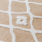 Beige 5x7 Area Rug Moroccan Shag Living Room Washable Carpet Soft Non Shedding - Image 6