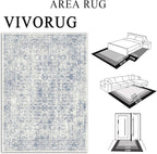 4x6 Rug, Small Area Rug for Living Room, Machine Washable Non-Slip Throw Rug - Image 3
