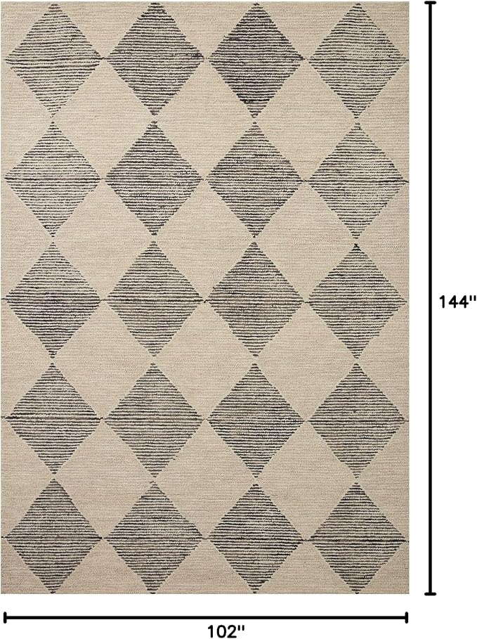 Loloi Chris Loves Julia Francis Collection FRA-01 Beige/Charcoal 8'-6" x 12' - Image 2