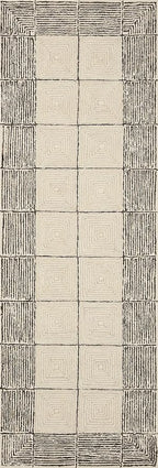 Loloi Chris Loves Julia Francis Collection FRA-02 Cream/Black 2'-6" x 9'-9" - Image 6