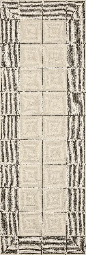 Loloi Chris Loves Julia Francis Collection FRA-02 Cream/Black 2'-6" x 9'-9" - Image 6