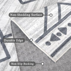 3x5 Rug, Small Area Rug for Living Room, Machine Washable Non-Slip Throw Rug - Image 6