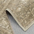 Brown Area Rug 5x7 Machine Washable Vintage Living Room Distressed Non Slip - Image 7