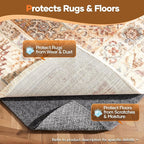 Veken Non Slip Cushioned Runner Rug Pad Gripper 2 x 10 Ft, Felt and Silicone - Image 5