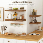 Vivelove 10 Inch Deep Floating Shelves 24 inch Long, 24 x 10 Wide Wall Shelves - Image 6
