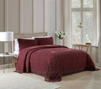 Beatrice Home Fashions Medallion Chenille Bedspread, King Sham - Image 2