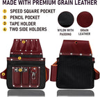 FUERI Tool Belt With Suspender Men Carpenter Pouches Construction Bags - Image 3