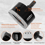 ASNOMY 10PCS Diamond Hole Saw Set, 1/4"-2" Inch Serrated Brazing Tile Hole Saw - Image 5