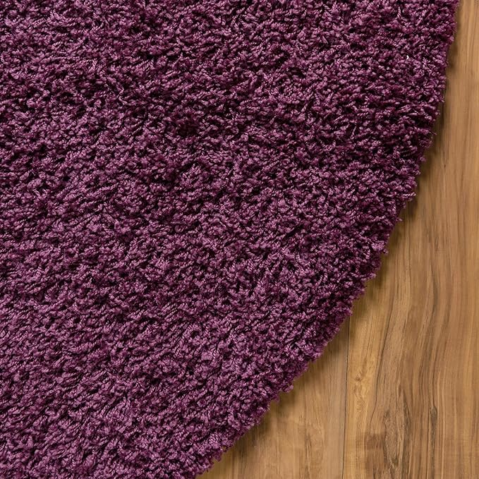 Unique Loom Solid Shag Collection Area Rug - Image 10