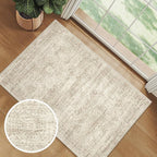 2x3 Washable Rugs for Kitchen, Powder Room Small Area Rug Non-Slip Vintage Low - Image 2