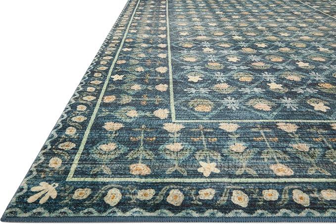 Loloi Rifle Paper Co. Eden Collection EDE-03 Lattice Indigo 3'-6" x 5'-6" - Image 5