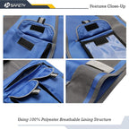 JKSafety 10 Pockets Blue Color Safety Vest Zipper Front - Image 4