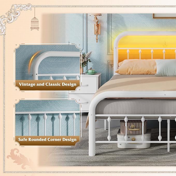 WLIVE Metal Platform Bed Frame, Queen Bed Frame - Image 5