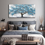 JuhaiArt Tree Wall Decor Teal Wall Art - Image 4