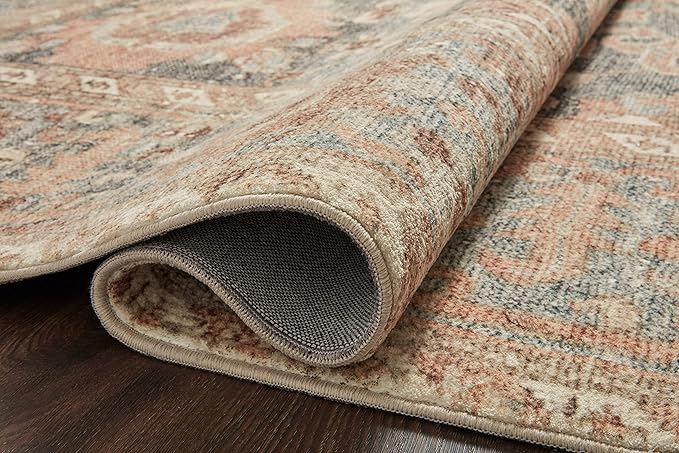 Loloi Margot Collection MAT-03 Ocean/Spice 5'-0" x 7'-6" Area Rug feat. - Image 6