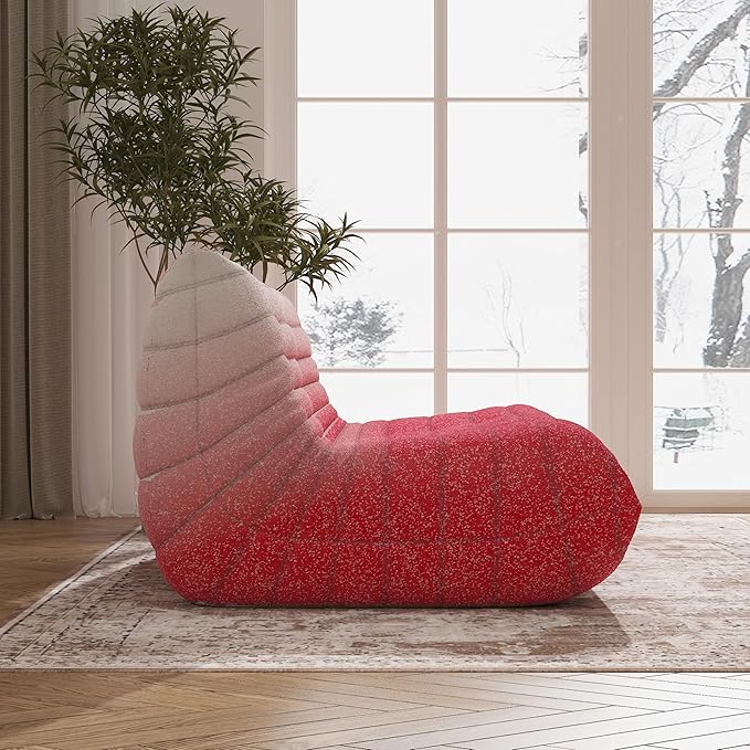 Bean Bag Chair, Loveseat Fireside Chair Bean Bag Sofa Large Bean Bag Chair - Image 7