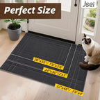 JSEI Entryway Rugs Doormat 20"x32", Non-Slip Dirt Trapper Door Mats Indoor - Image 2