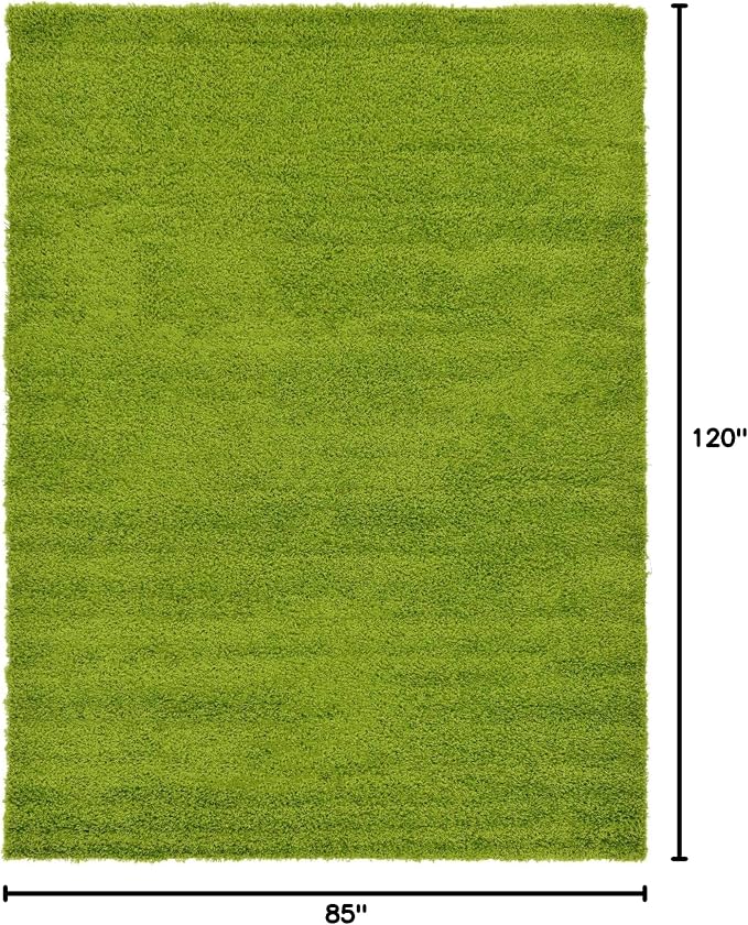 Unique Loom Solid Shag Collection Area Rug - Image 2