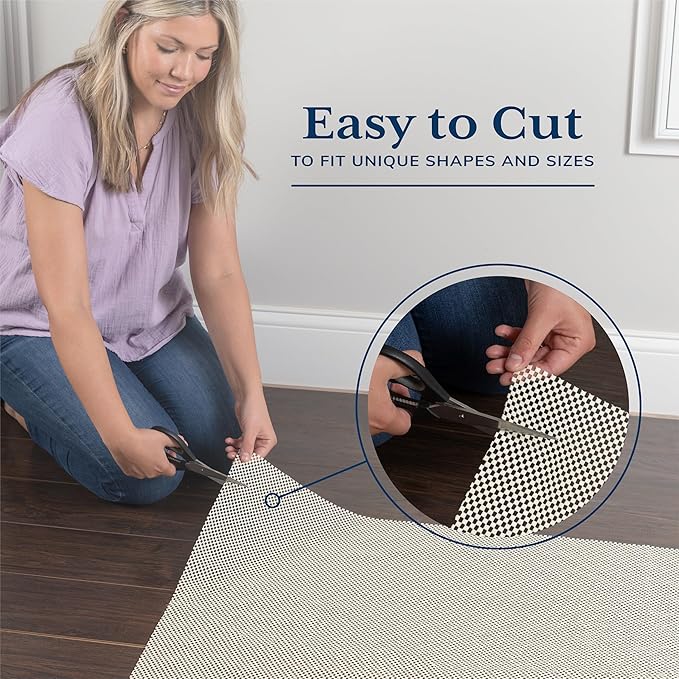 Veken Runner Rug Pad Gripper for Hardwood Floors, Non Slip 2.5x10 Ft Rug Pads - Image 3