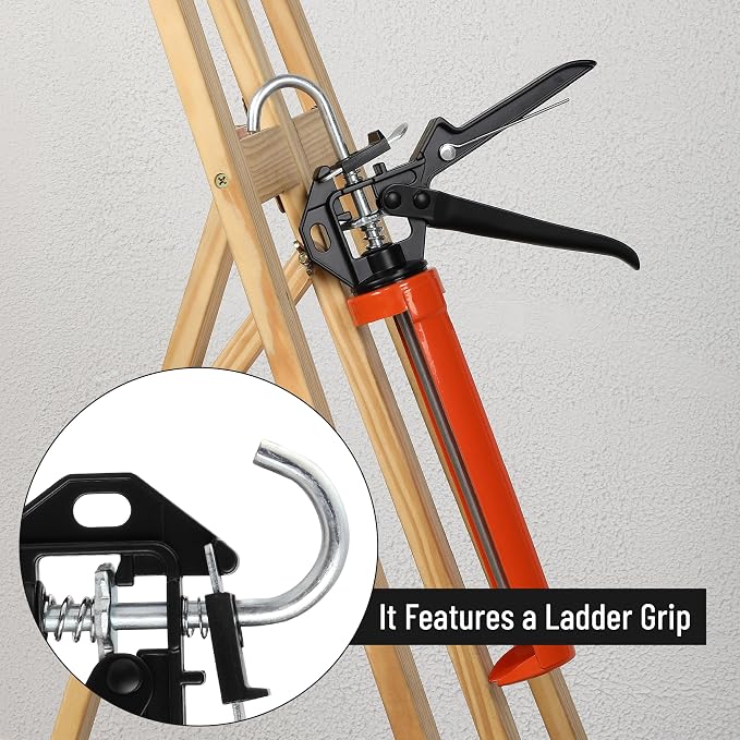 Bates- Caulking Gun, 12:1 Thrust Ratio, Caulking Tool Gun, Caulk Gun No Drip - Image 4