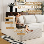 136" Sectional Couches for Living Room Modern Modular Sofa - Image 5