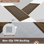 BEQHAUSE Indoor Door Mat 24" x 60", Dirt Trapper Door Mats Non-Slip Entryway - Image 4