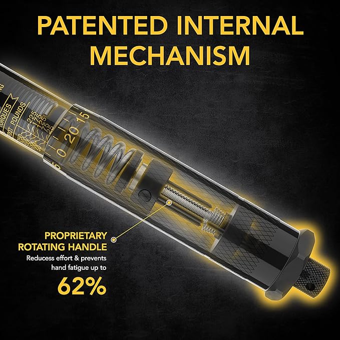 LEXIVON 1/2-Inch Drive Click Torque Wrench 25-250 Ft-Lb/33.9-338.9 Nm - Image 4