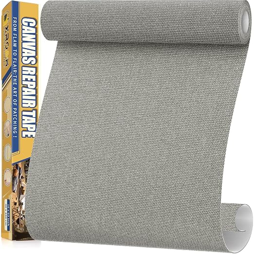 Canvas Repair Tape, 16 x 63 Inch Waterproof Heavy Duty Fabric Tape by ProfessionalFurnitureRepair
