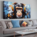ENTANUB Monkey Wall Art for Living Room, Animal Canvas Print Painting for by ENTANUB