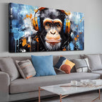 ENTANUB Monkey Wall Art for Living Room, Animal Canvas Print Painting for by ENTANUB