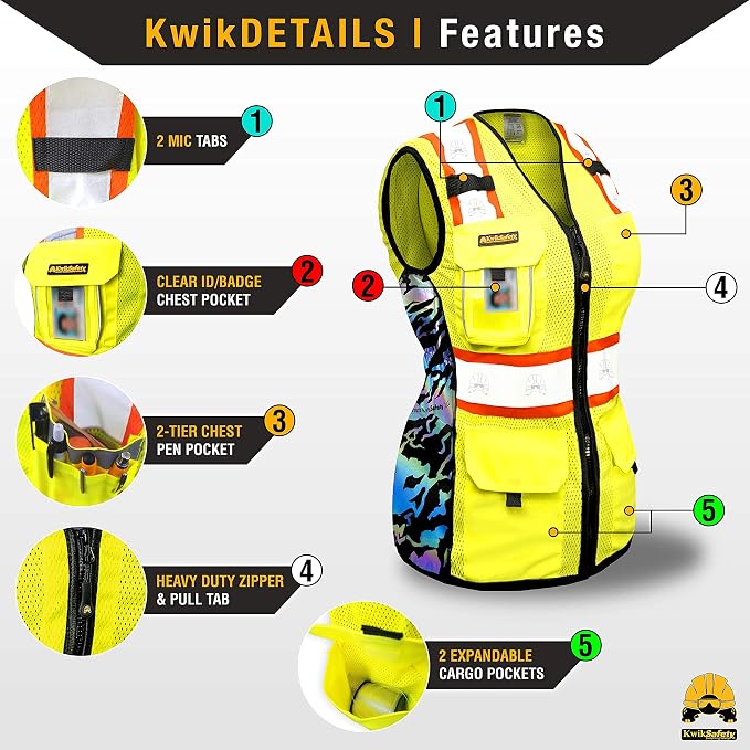 KwikSafety - Charlotte, NC - FIRST LADY Safety Vest - Image 4