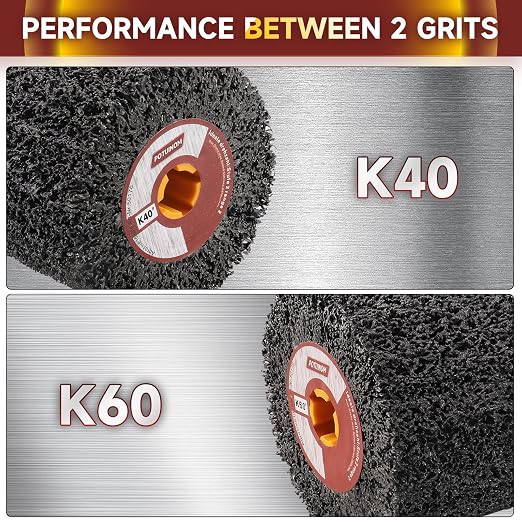 Abrasive Drawing Wheel Surface Conditioning Tool 60 Grit 120 x 100 x 19 mm Wire - Image 5