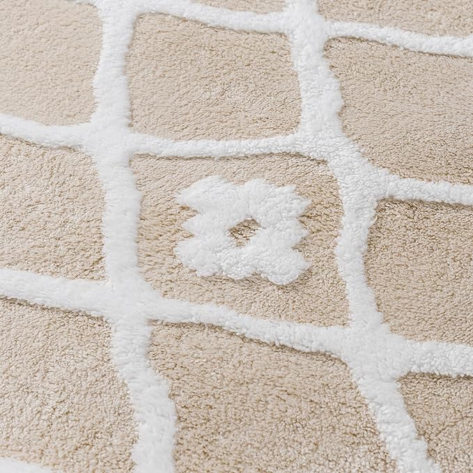 Ivory 6x9 Area Rug Moroccan Shag Living Room Washable Carpet Soft Non Shedding - Image 7